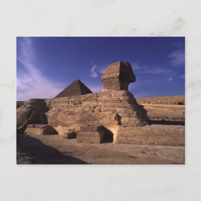 Postal Pirámide de esfinges en Giza (Anverso)