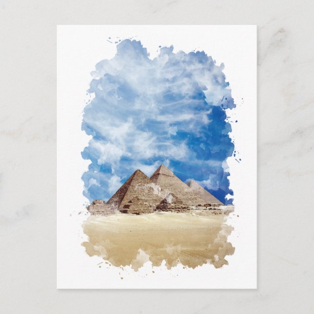 Postal Pirámide de Giza Egipto (Anverso)