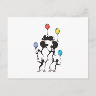 Postal pirámide de pingüinos