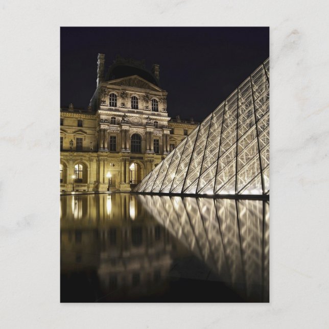 Postal Pirámide del Louvre 3 (Anverso)