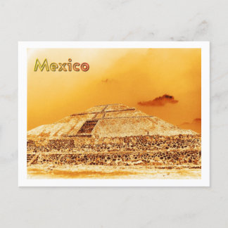 Postal Pirámide solar de México