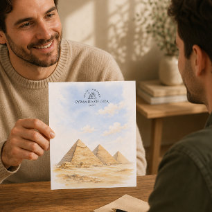 Postal Pirámides de Giza Egipto   Arquitectura Paisaje