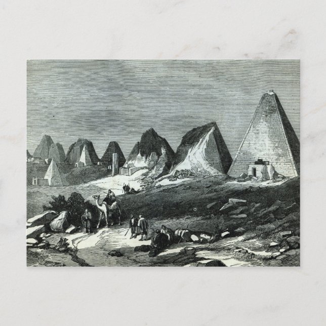 Postal Pirámides de Meroe, en el Nilo (Anverso)
