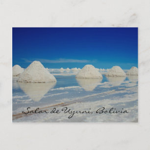 Postal pirámides de sal de uyuni