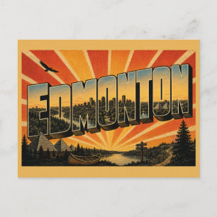 Postal Pirámides del Parque River Valley de Edmonton AB A