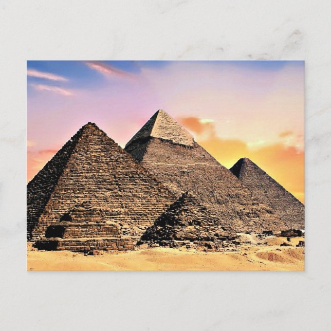 Postal Pirámides egipcias (Anverso)
