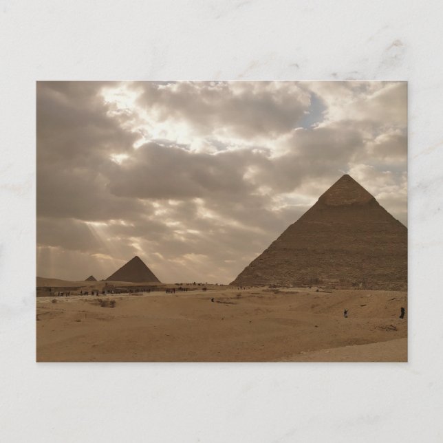 Postal Pirámides Egipcias de Giza, El Cairo (Anverso)