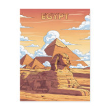 Pirámides egipcias icónicas y esfinge