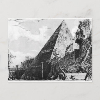 Postal piranesi vintage piramida
