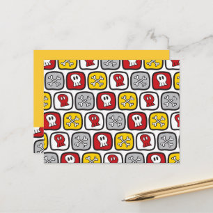 Postal Pirata de dibujos animados / Calaveras y huesos Di