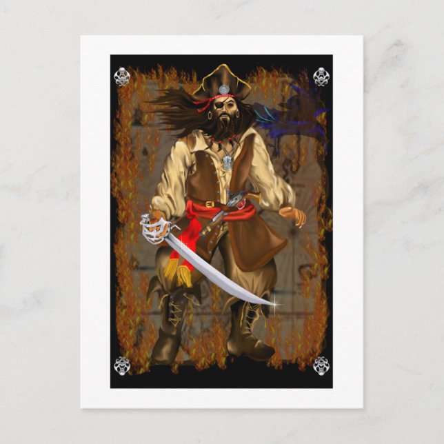 Postal Pirata-grande y malo (Anverso)