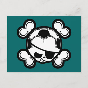 Postal Pirata infantil de fútbol