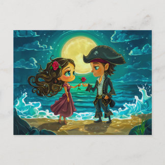 Postal Pirata se casa con su novia en la playa