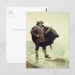 Postal Piratas de época, capitán Bill Bones por NC Wyeth