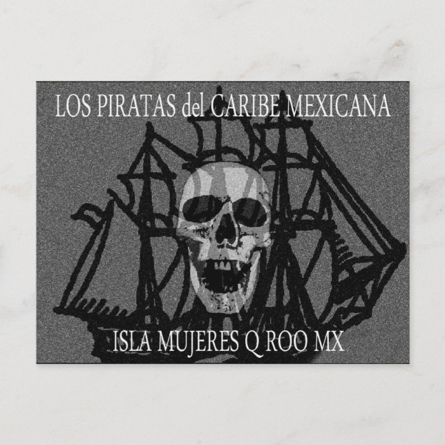Postal PiratasDelCaribeMexicana (Anverso)