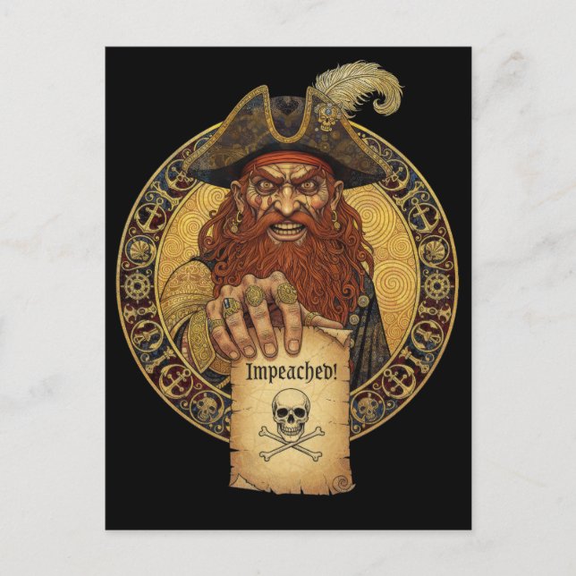 Postal Pirate Black Spot - Impeachment (Anverso)