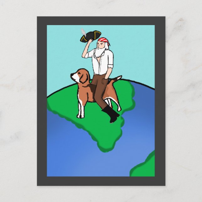 Postal Pirate Darwin (Anverso)