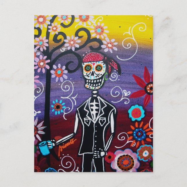 POSTAL PIRATE DIA DE LOS MUERTOS (Anverso)