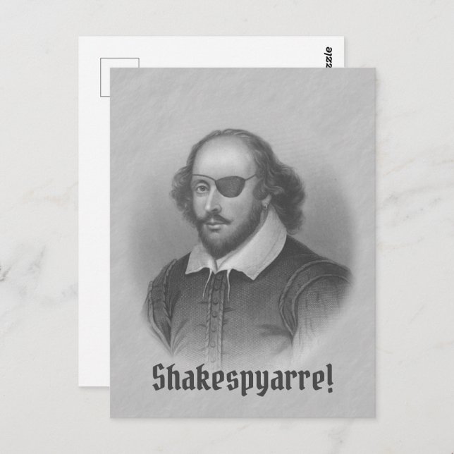 Postal Pirate Shakespeare (Anverso / Reverso)