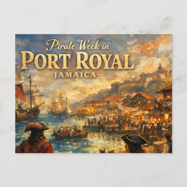 Postal Pirate week in port royal (Anverso)