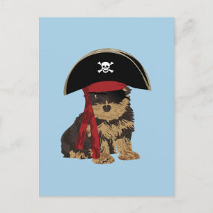 Postal Pirate Yorkshire Terrier para los amantes del perr