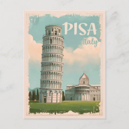 Postal Pisa Italia - Torre inclinada, Piazza dei Miracoli