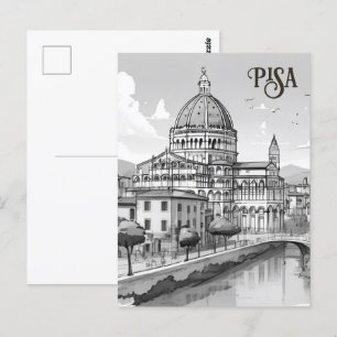 Postal Pisa Italia viajes en europa