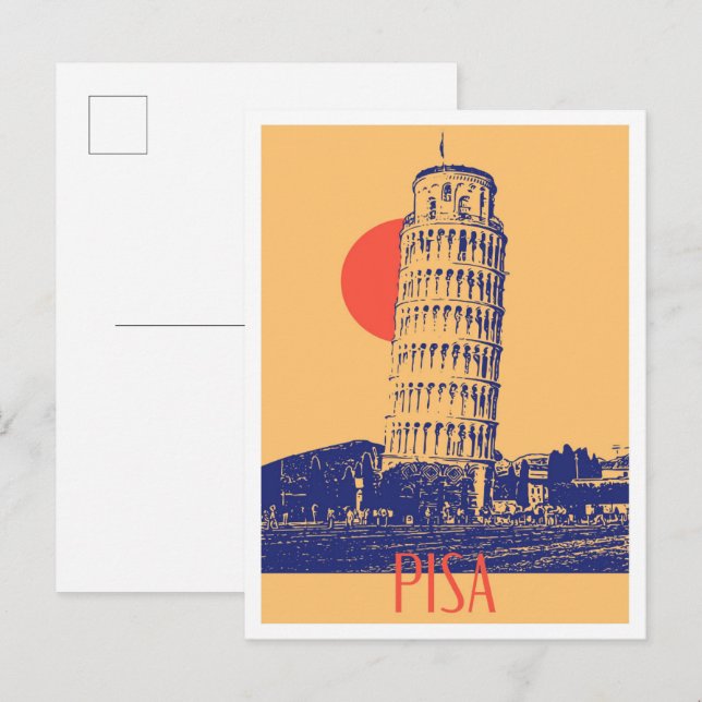 Postal Pisa Italy Art vintage Travel (Anverso / Reverso)