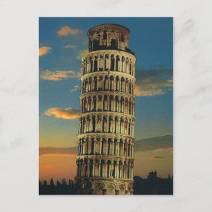 Postal Pisa, la torre inclinada