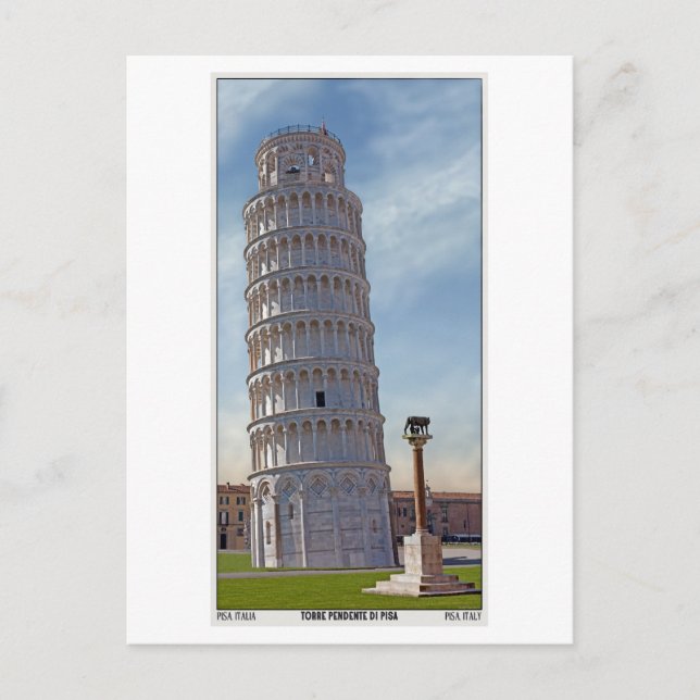 Postal Pisa - La Torre Inclinada (Anverso)