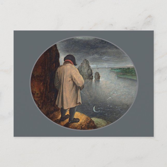 Postal Pisar en la luna (Anverso)