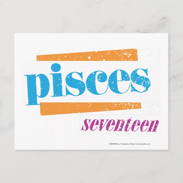 Postal Pisces Aqua (Anverso)