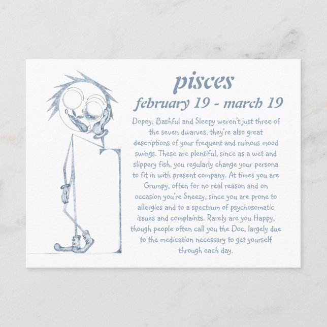 Postal Pisces [ - BitchScope - ] Postcard (Anverso)