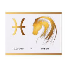 Pisces Horse Chino Astrología Occidental cumpleaño