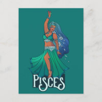 Pisces Zodiac danza del vientre Bailarina Astrolog