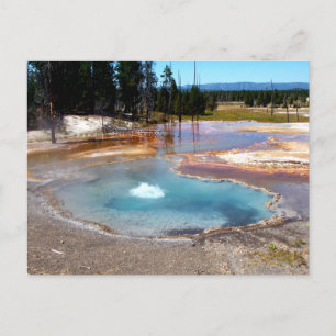 Postal Piscina Abyss Hot Springs Yellowstone Parque Nacio