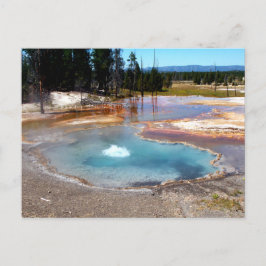 Postal Piscina Abyss Hot Springs Yellowstone Parque Nacio