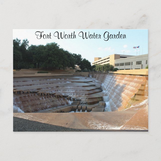 Postal Piscina activa de agua - Jardín acuático Fort Wort (Anverso)