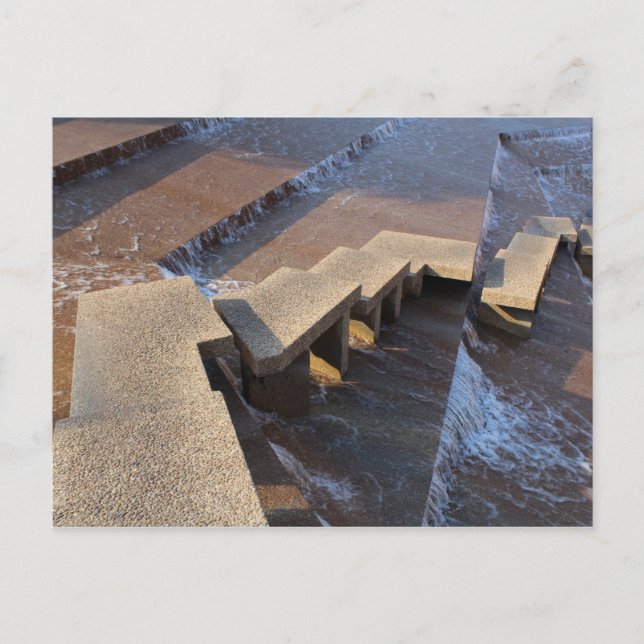 Postal Piscina activa de agua - Jardín acuático Fort Wort (Anverso)