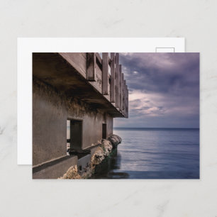 Postal Piscina al atardecer