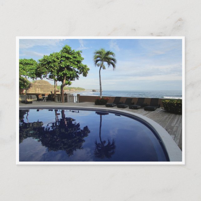 Postal piscina de complejos turísticos (Anverso)