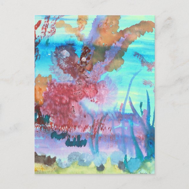 Postal Piscina de rock. (Anverso)