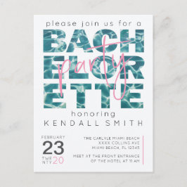 Postal Piscina divertida y fiesta de soltera temática tro