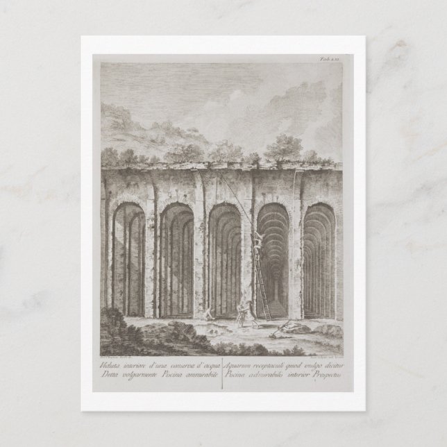 Postal Piscina Mirabilis, de Avanzi della Antichita es (Anverso)