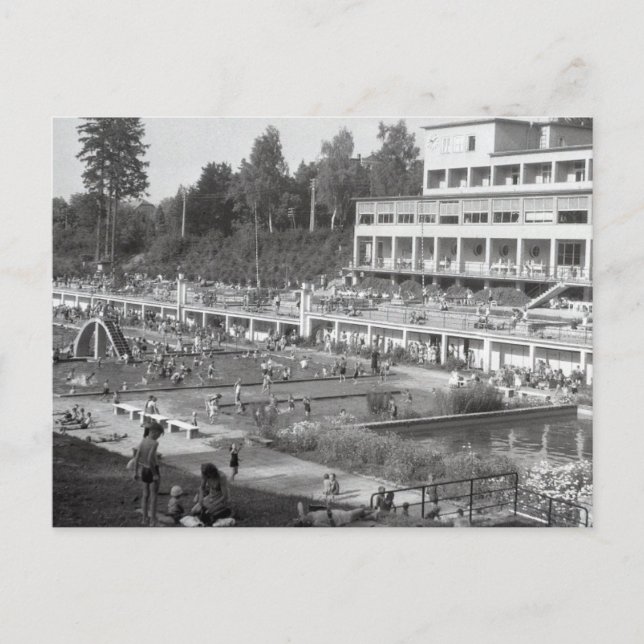 Postal Piscina, vintage (Anverso)