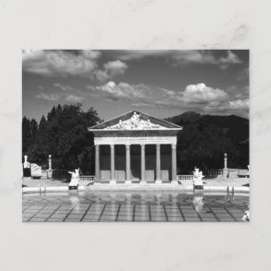 Postal Piscina vintage USA California San Simeon Neptuno