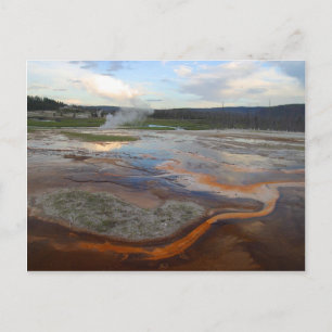Postal Piscinas Termales de Yellowstone
