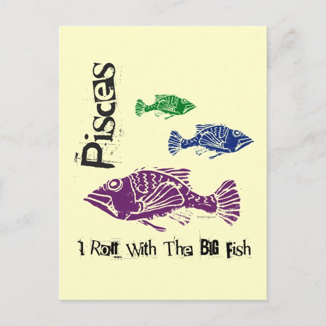Postal Piscis Big Fish (Anverso)