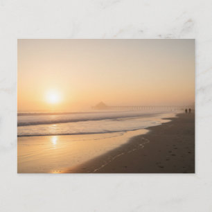 Postal Pismo Beach, California Amanecer Dorado