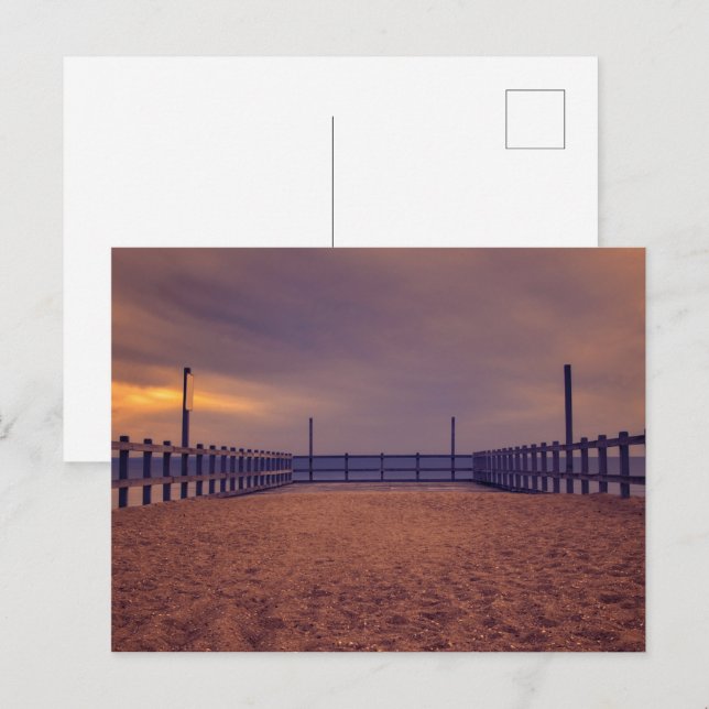 Postal Piso de muelle marino (Anverso / Reverso)